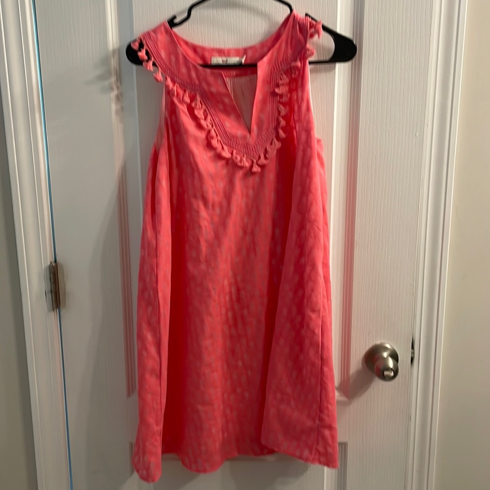 Vineyard Vines pink pineapple dress sz XS